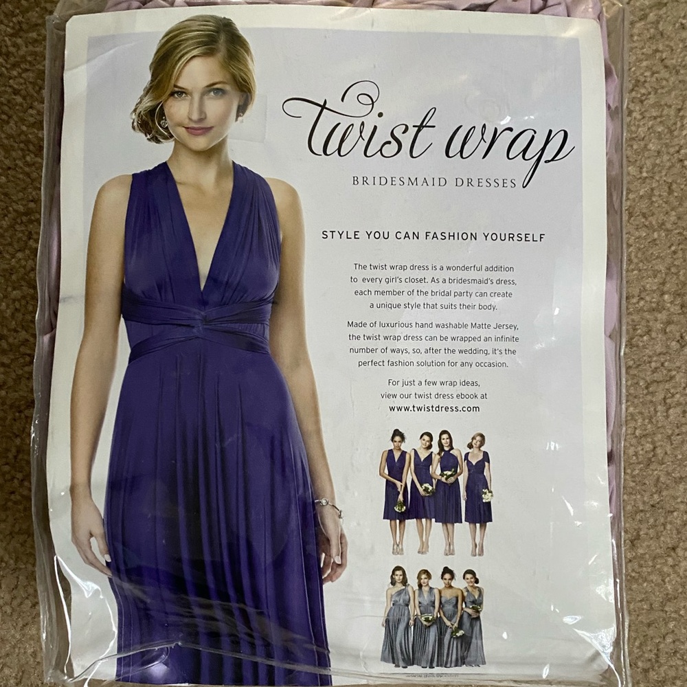Dressy Twist Wrap Dress and MJ Band - Picture 2 of 4
